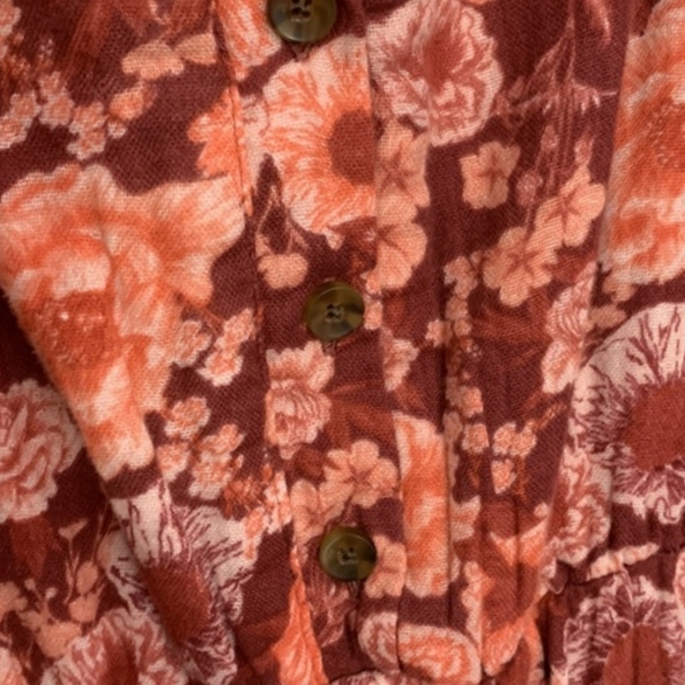 Sonoma Red Floral Maxi Dress - Picture 3 of 6
